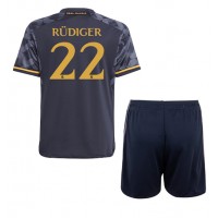 Real Madrid Antonio Rudiger #22 Replica Away Minikit 2023-24 Short Sleeve (+ pants)